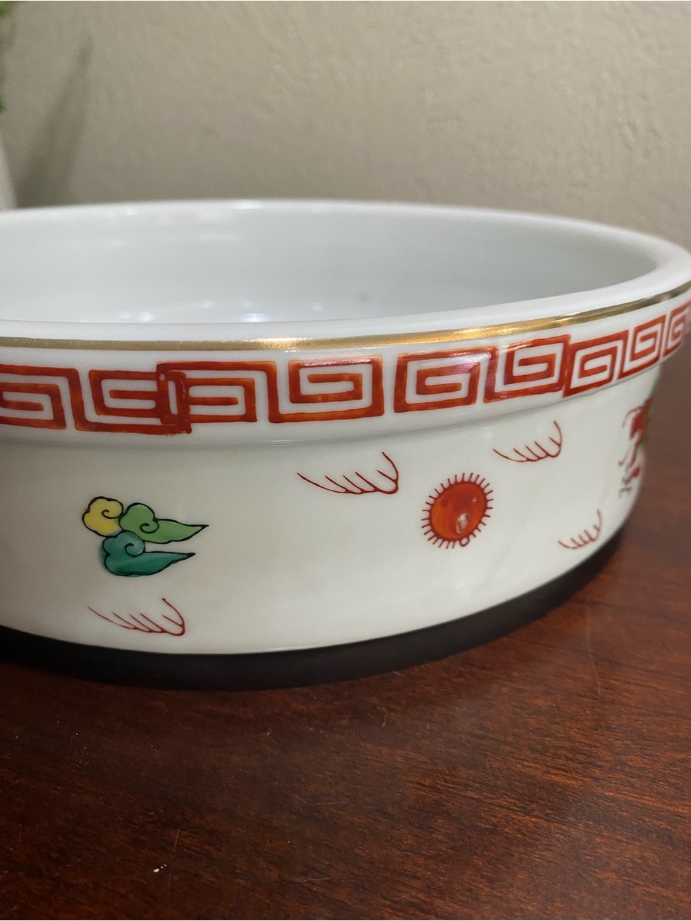 Vintage, Chinese Porcelain Serving Bowl - Picture 3 of 8